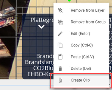 Functie Create Clip in CenarioVR